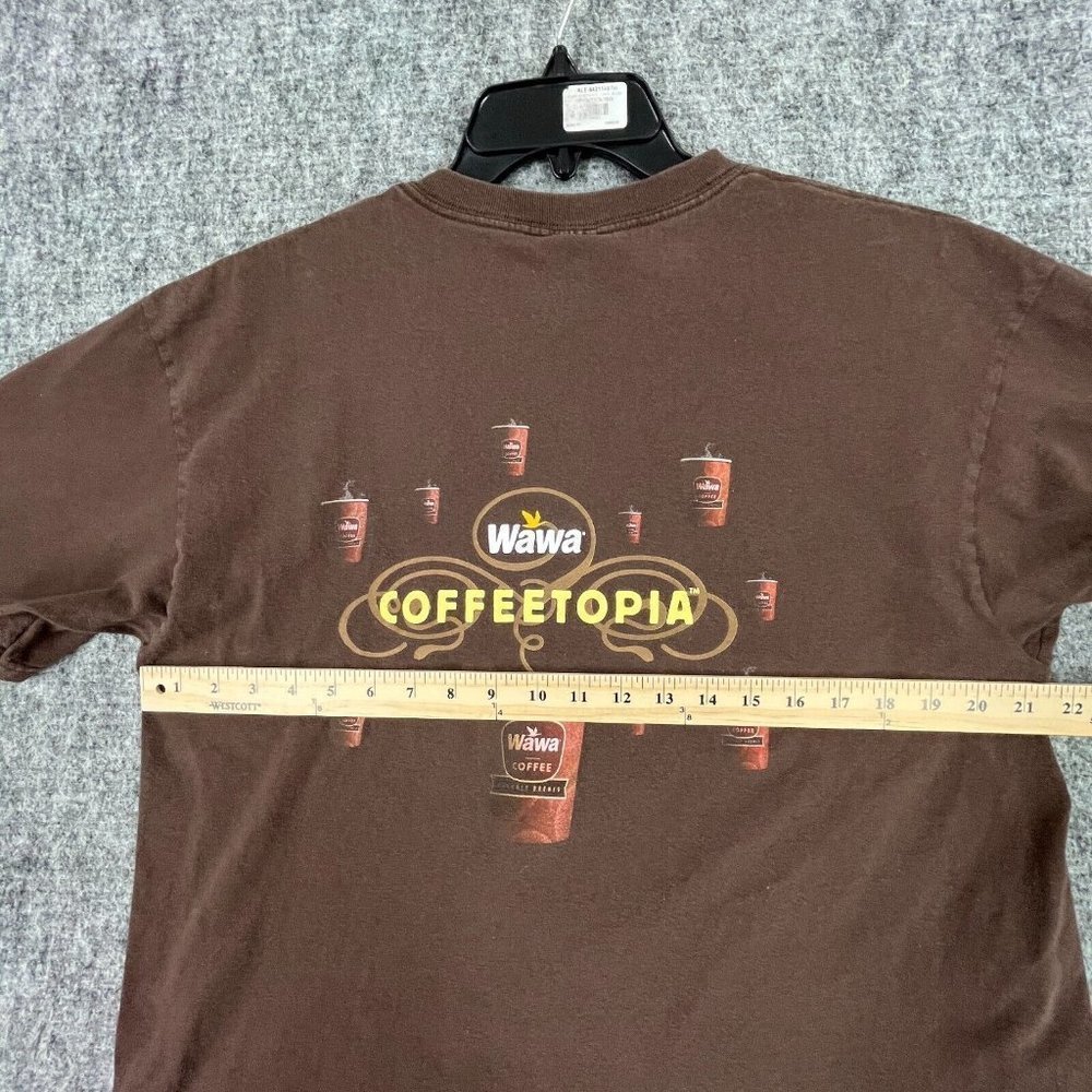 WAWA SHIRT MENS XL BROWN COFFEE COFFEETOPIA CONVENIENT STORE TEE - Picture 7 of 10